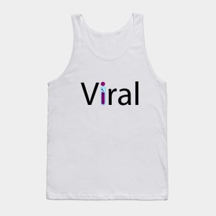 Viral artistic typography design Tank Top